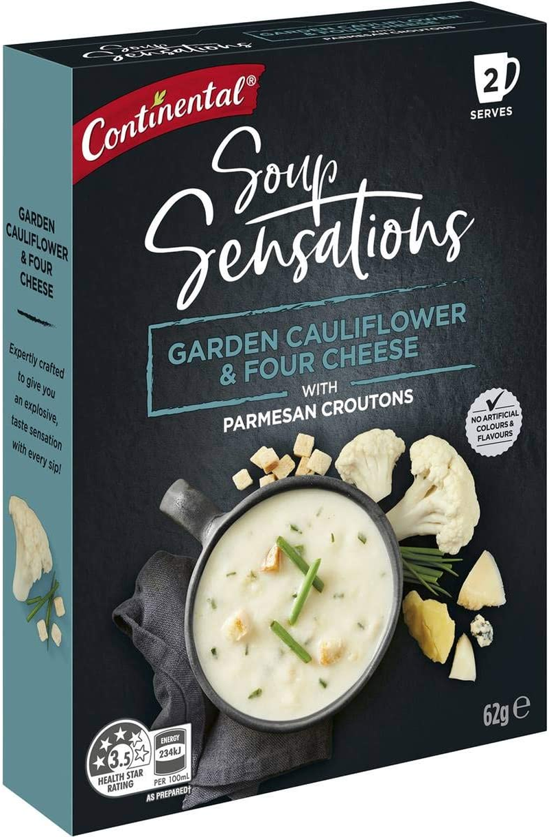 Continental Sensations Soup | Cheesy Broccoli & Potato with Parmesan Croutons (2 Pk), 56G image number 6