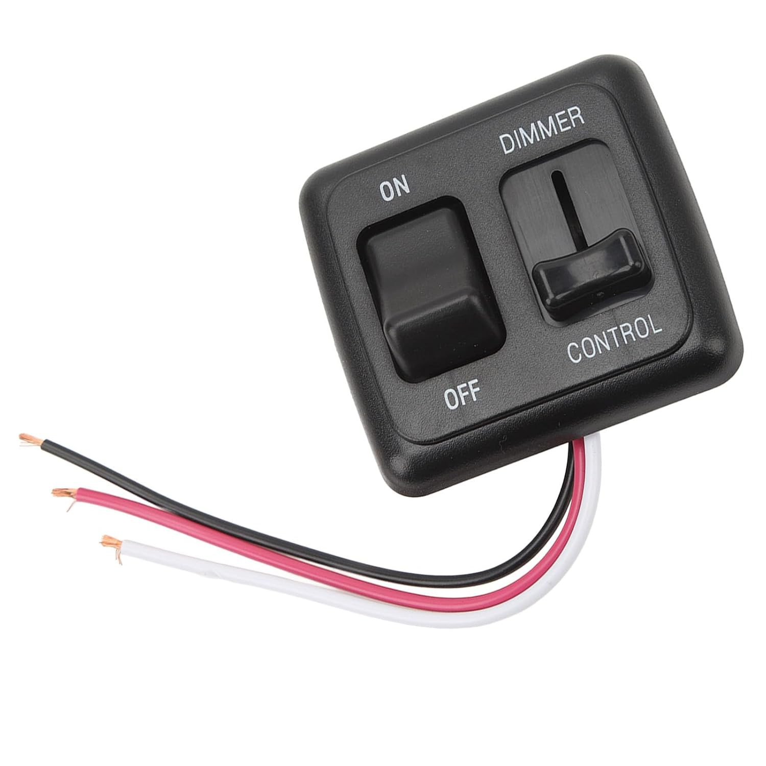 12 Volt DC Dimmer Switch, Black Toggle Dimmer Switch 9V DC to 16V DC for Trucks image number 2