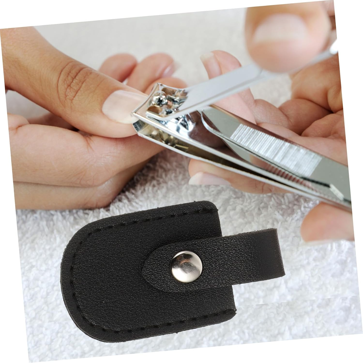 Healeved 5Pcs Manicure Cuticle Scissor Protective Cover Nail Nipper Cover for Nail Salon Supplies image number 4