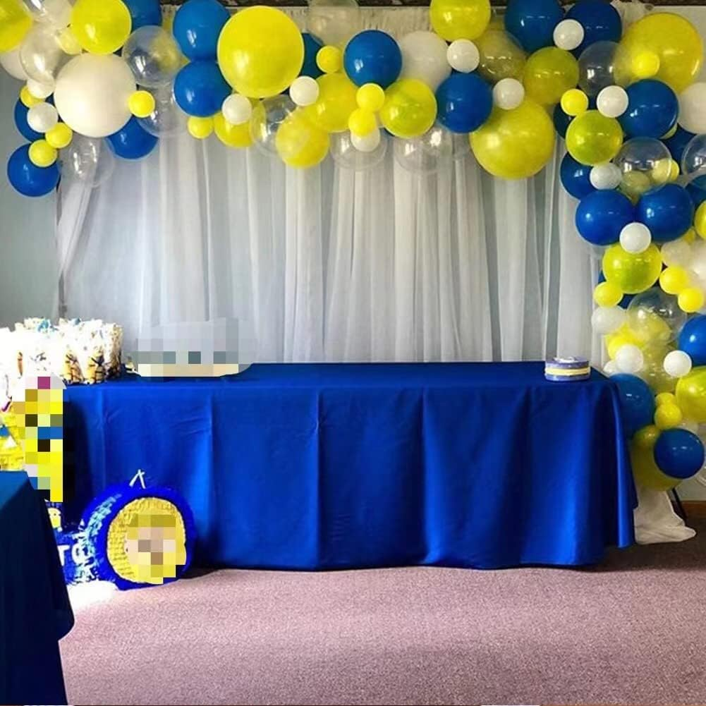 Blue Yellow White Balloon Garland Kit, 90 Pack Blue Yellow White Latex Balloons with 16FT Strip for Baby Shower Anniversary Birthday Wedding Graduation Office Party DIY Decoration image number 4