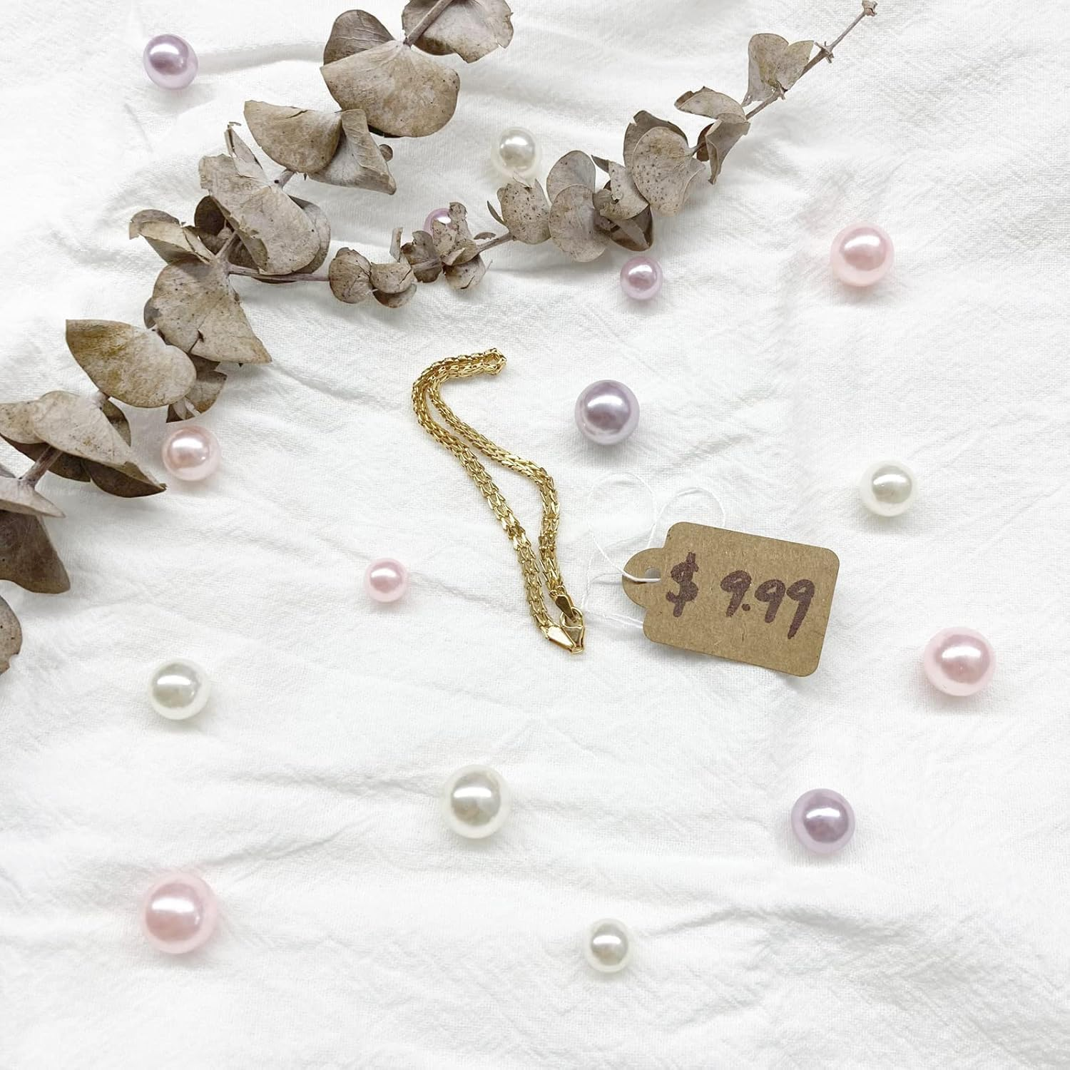 500Pcs Price Tags,26Mm*15Mm Marking with String,Writable Brown for Clothing,Necklaces,Jewelry,Hanging Rope Tags (Brown) image number 3