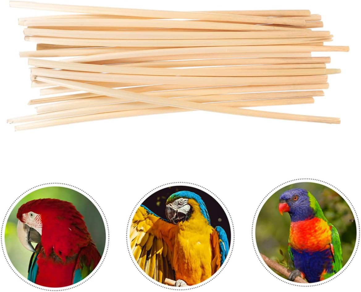 Generic Natural Straw Bird Chewing Toy for African Grey Parrot Macaw Shredding Foraging Bird Cage Toy image number 3