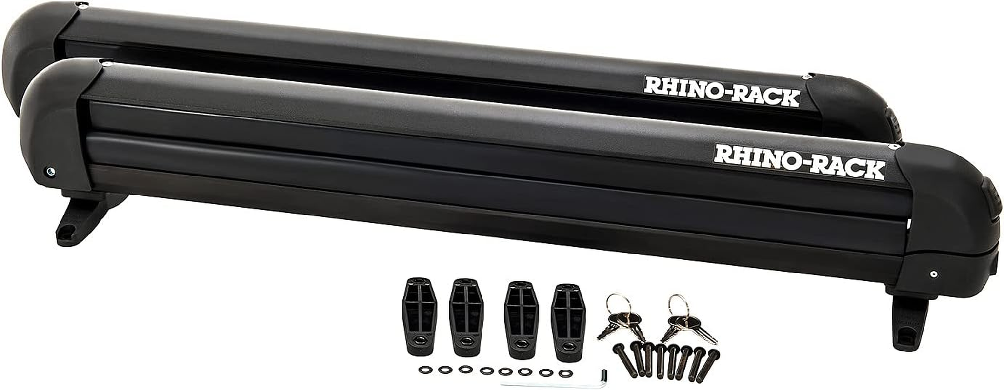 Rhino-Rack Carrier for Skis, Snowboards, Fishing Rods, Paddles, Skateboards, Water Skis, Wakeboard & More, Universal Mounting, Easy to Use, Locking, Lightweight & Heavy Duty, Suitable for All Vehicles image number 1