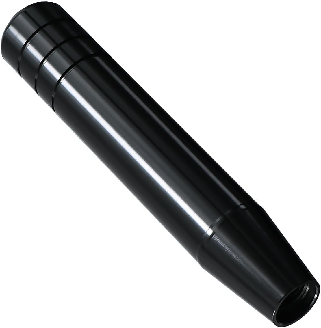 Long Shift Knob Weighted Aluminum Alloy Polished Metal Driving Handle Stick Gear Shifter Knobs Transmission Lever Fit Most Cars Trucks SUV Automated Manual Vehicles Black image number 6