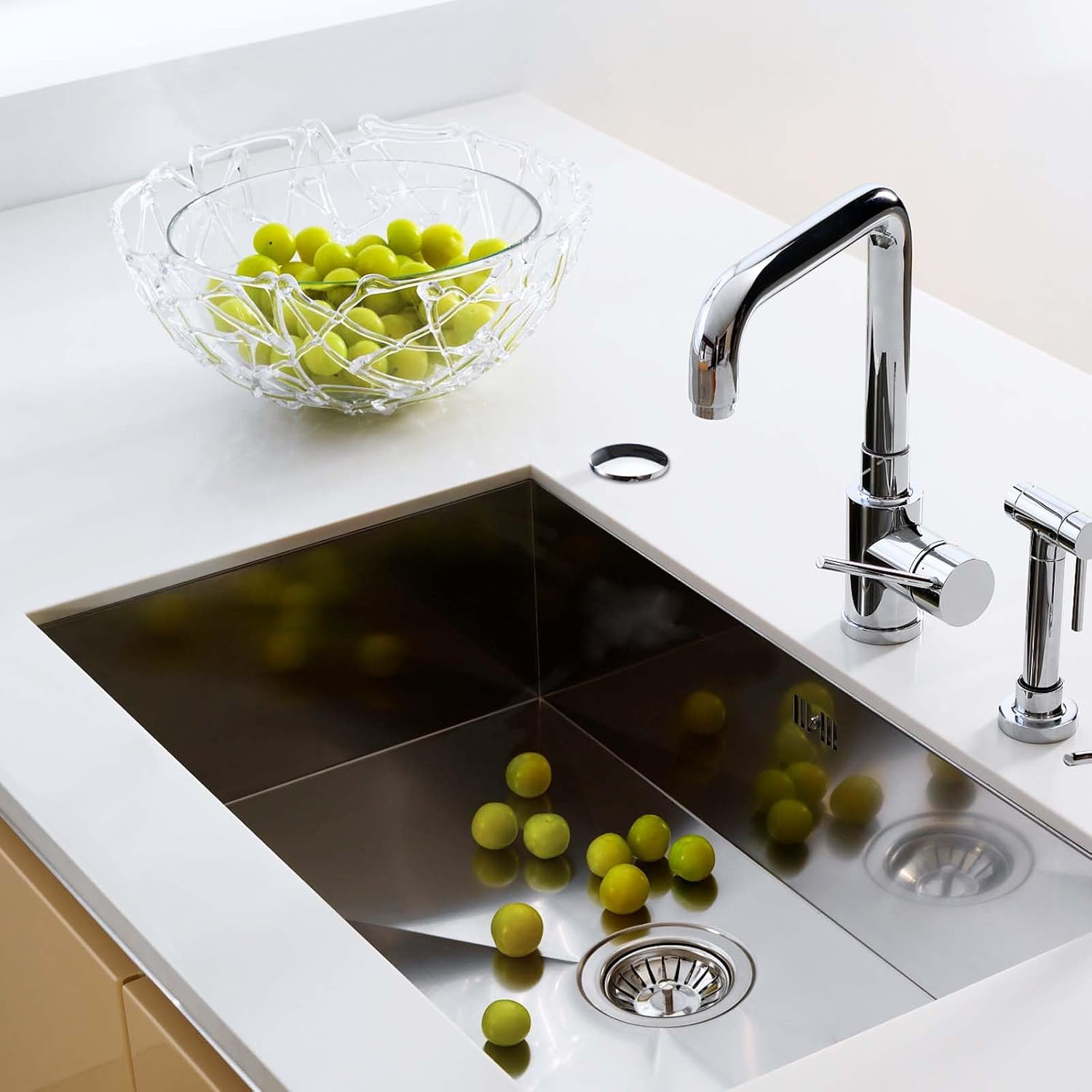 2 Pcs 2 Inch Sink Hole Cover for Kitchen, Good Sealing Sink Tap Hole Plug, Stainless Steel Faucet Hole Cover, Leakage Prevention Blanking Metal Plug (Glossy Chrome) image number 4