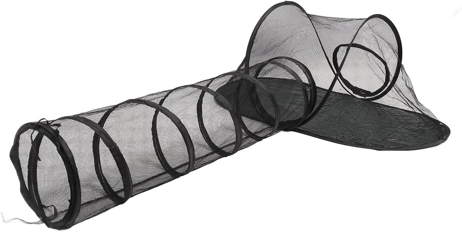 Cat Tent Outdoor, Pet Camping Tent with Tunnel, Breathable Large Space Pet Enclosure Tent for Cats and Small Animals, Indoor Playpen Portable Exercise Tent with Carry Bag image number 4