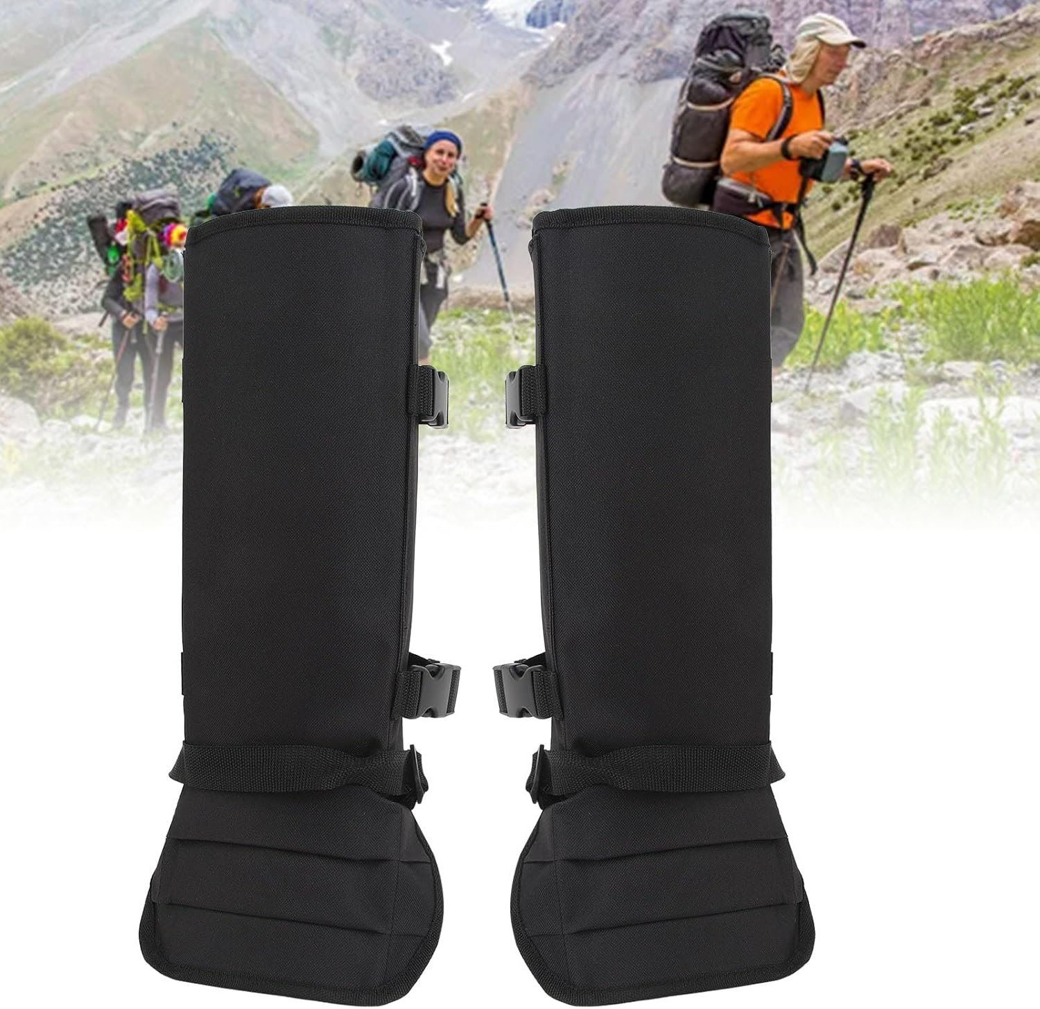 1 Pair Snake Gaiters, Multifunctional Snake Guards Snake Proof Gaiters Snake Bite Protection with Adjustable Size, Lower Legs Snake Bite Protection Snake Chaps for Hunting, Hiking, Farm Working image number 1