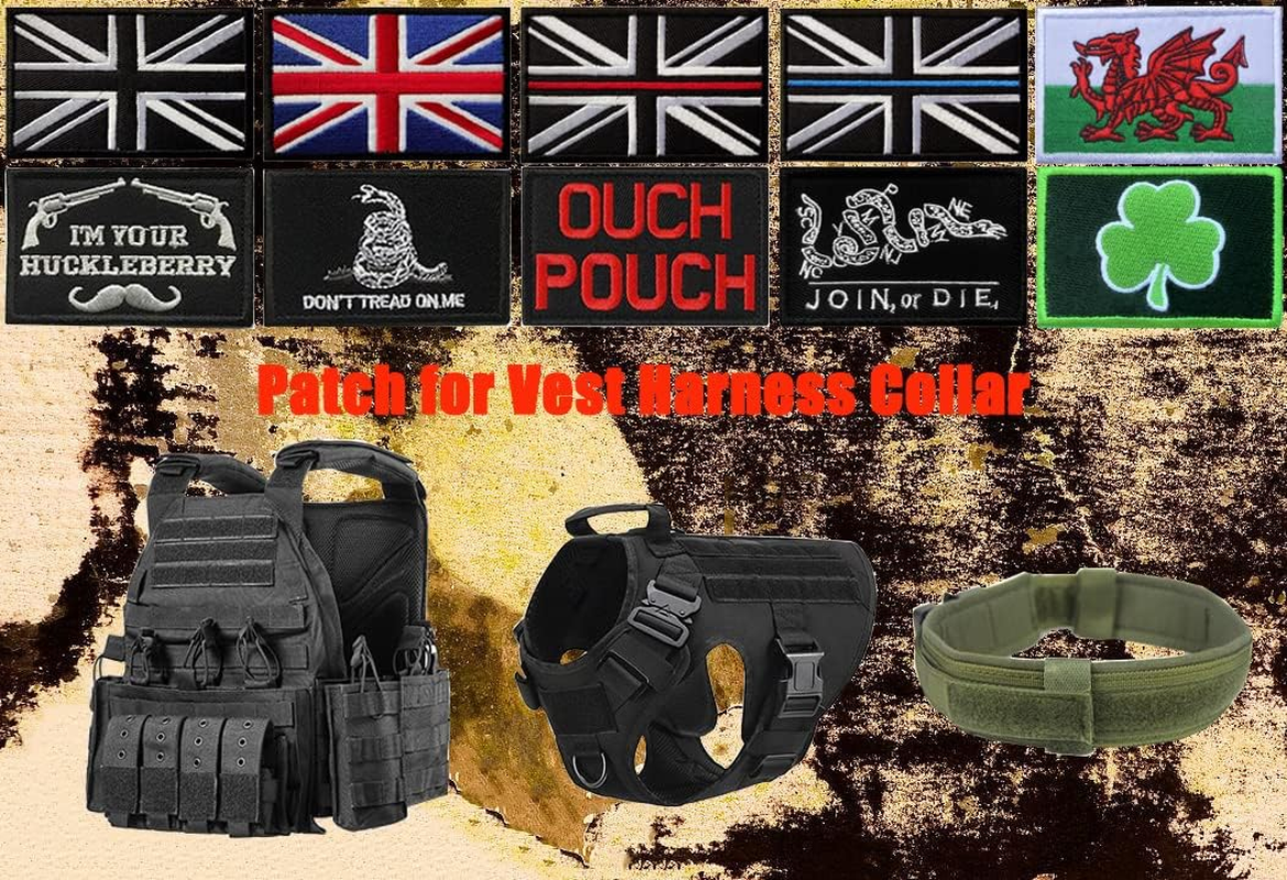 2 PCS Tactical Denmark Flag Embroidered Patches - 3.15"X 2" Nordic Danish Flag Military Uniform Sew on Emblem Patch - Loop & Hook Fasteners Attach to Tactical Backpack, Garment & Gears