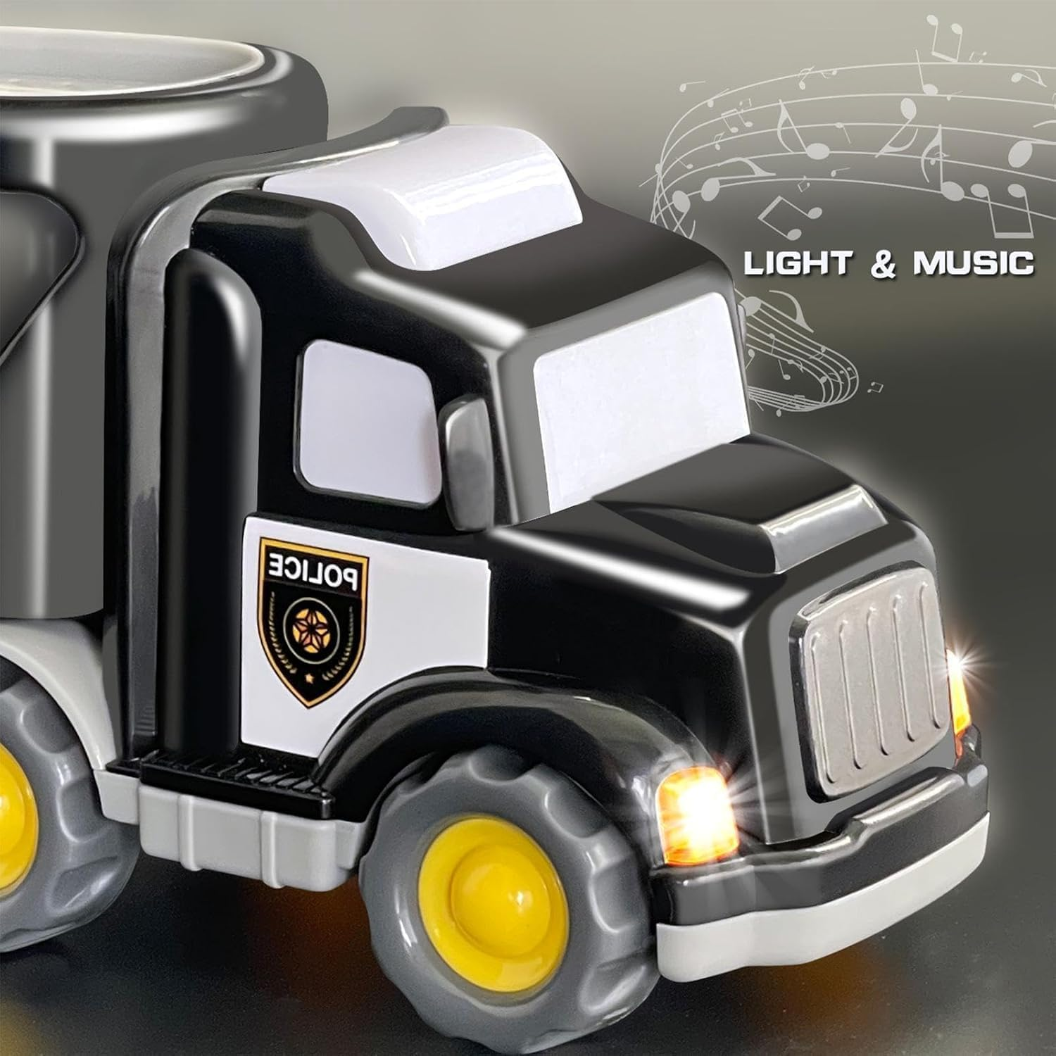 1 2 3 4 5 Years Old Trucks Toys| Truck Toy with Sound| Interactive Toys Truck with Sounds, Playground Car Trucks Toys, Boys Truck Toy with Sound Effects, Vehicle Toy for Young Boys