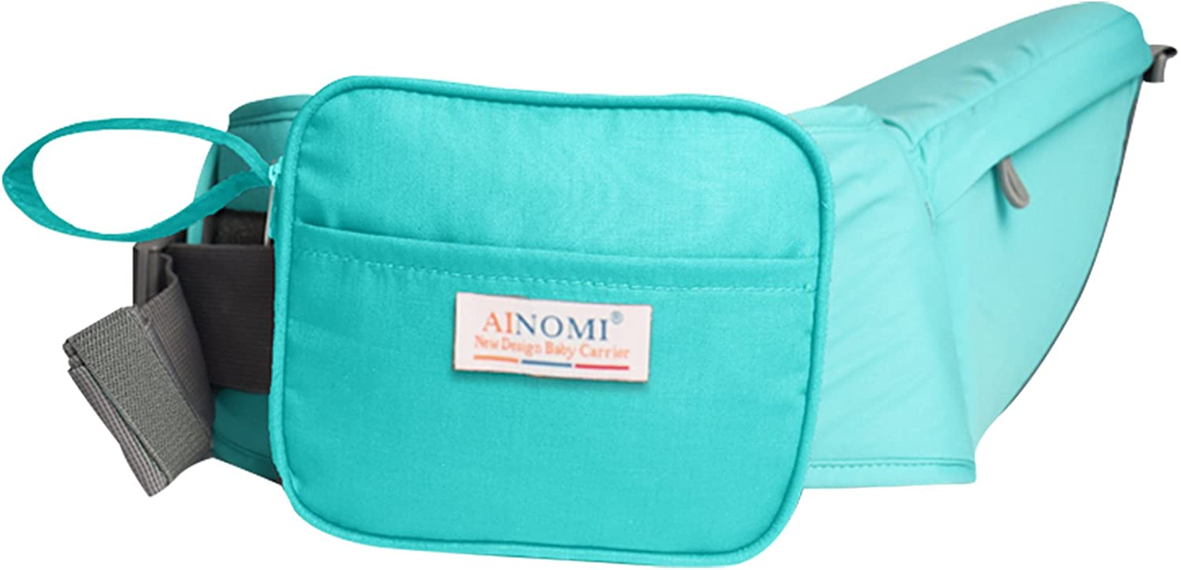 Baby Carrier with Hip Seat for All Season,Soft Waist Hip Seat Belt Carrier for Infant Baby 0-3 Years -Green