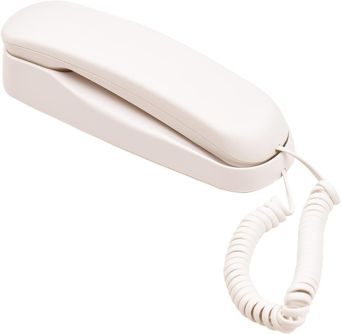 Mini Desktop Corded Landline Phone Fixed Telephone Wall Mountable Ports Mute/Pause/Redial Functions for Home Hotel Office Bank Call Center image number 5