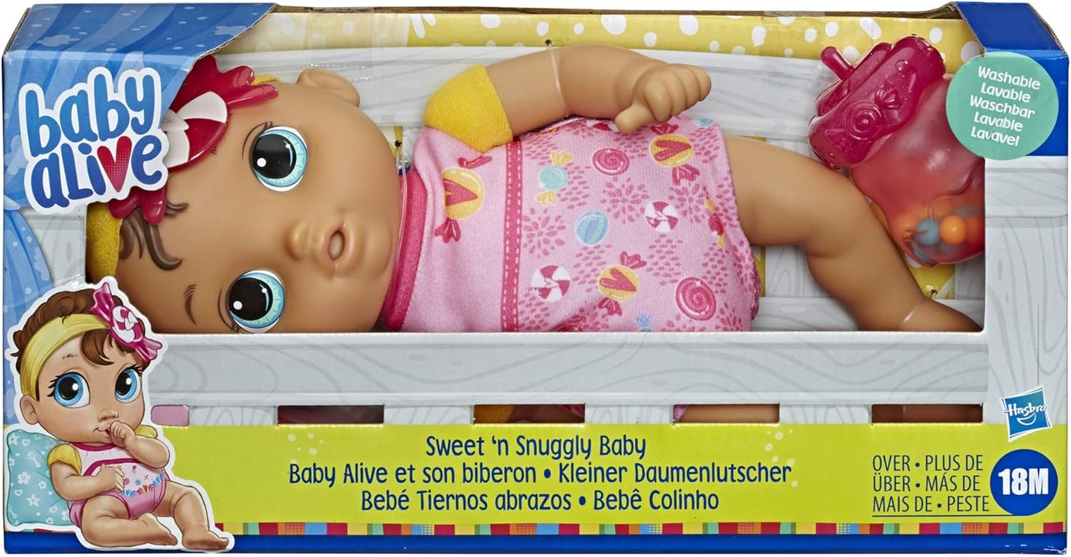Baby Alive Doll - Sweet N Snuggly Soft Baby Doll - Incl Bottle - First Baby Doll - Interactive Nurturing Toys for Kids - Girls and Boys - Ages 18+ Months image number 5