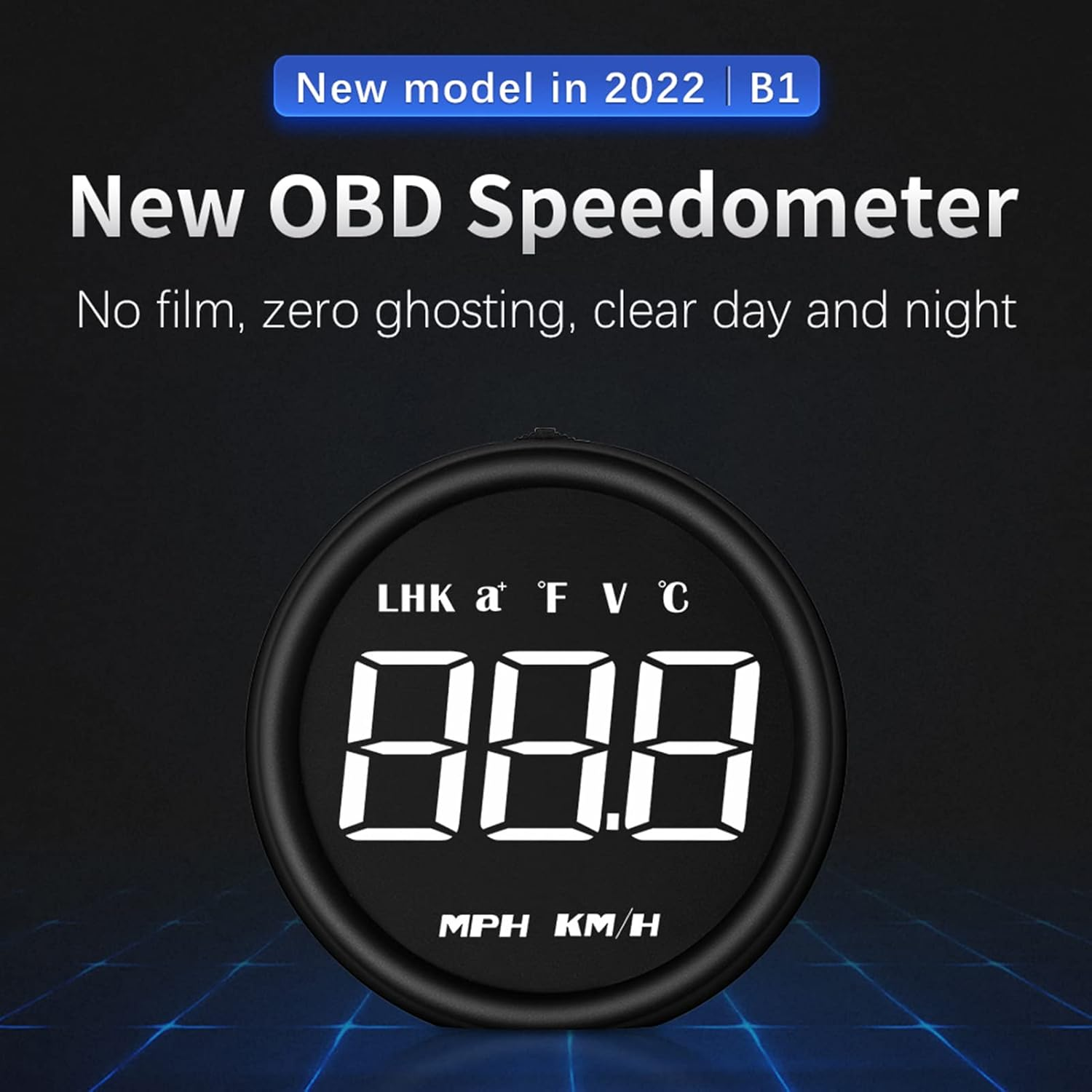 Domary Car New OBDII Speedometer Head-Up Display B1 Multi-Functions Car Diagnostic Detector Speedometer Safe Driving