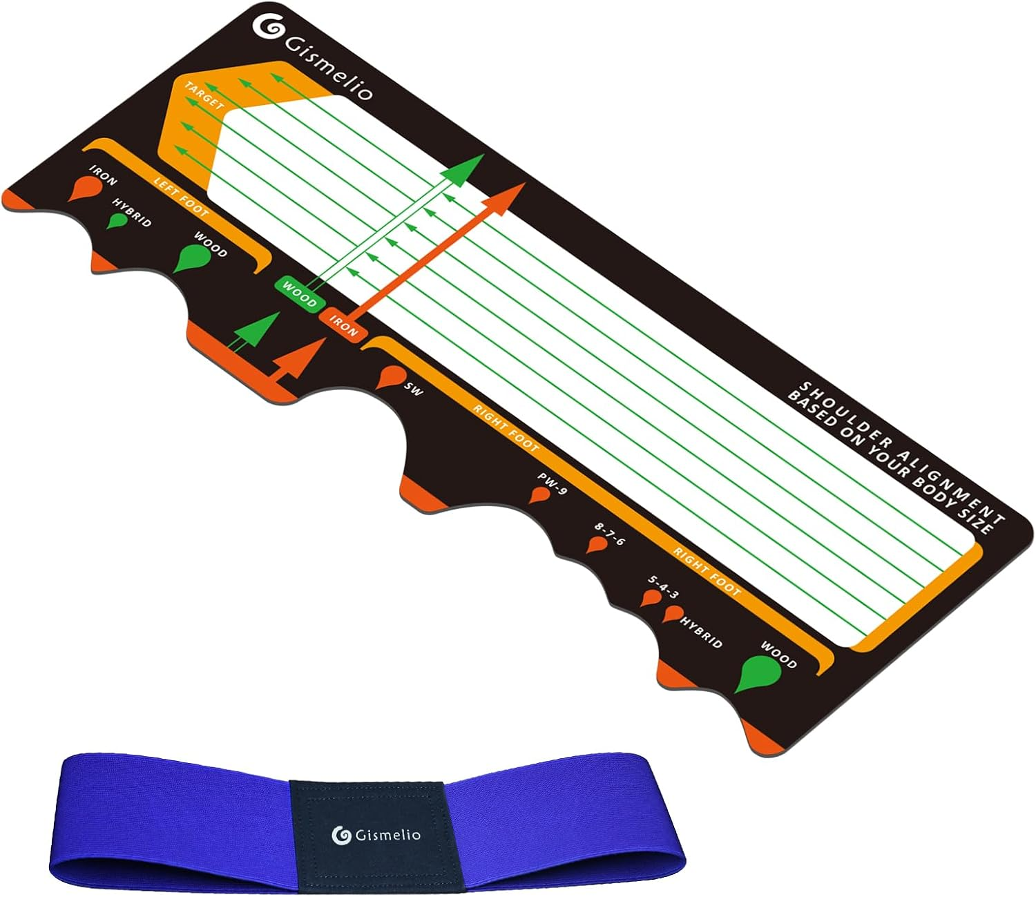 Golf Training Mat for Beginners | Posture Assistance and Entry-Level Stance Corrector | Golf Training Aids Pad for Men Women