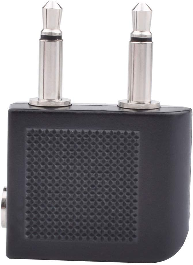 WH-1000XM4 Airplane Headphone Adapter 3.5Mm Golden Plated Airline Earphone Adapter for In-Flight Entertainment System Compatible with Sony WH1000XM4 WH-1000XM3 WH-1000XM2 MDR-1000X EX750NA Headphones image number 3