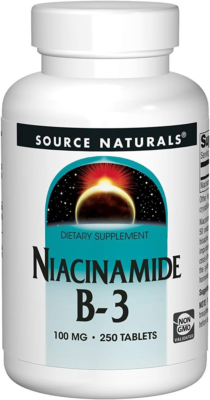 Source Naturals - Niacinamide, 100 Mg, 250 Tablets