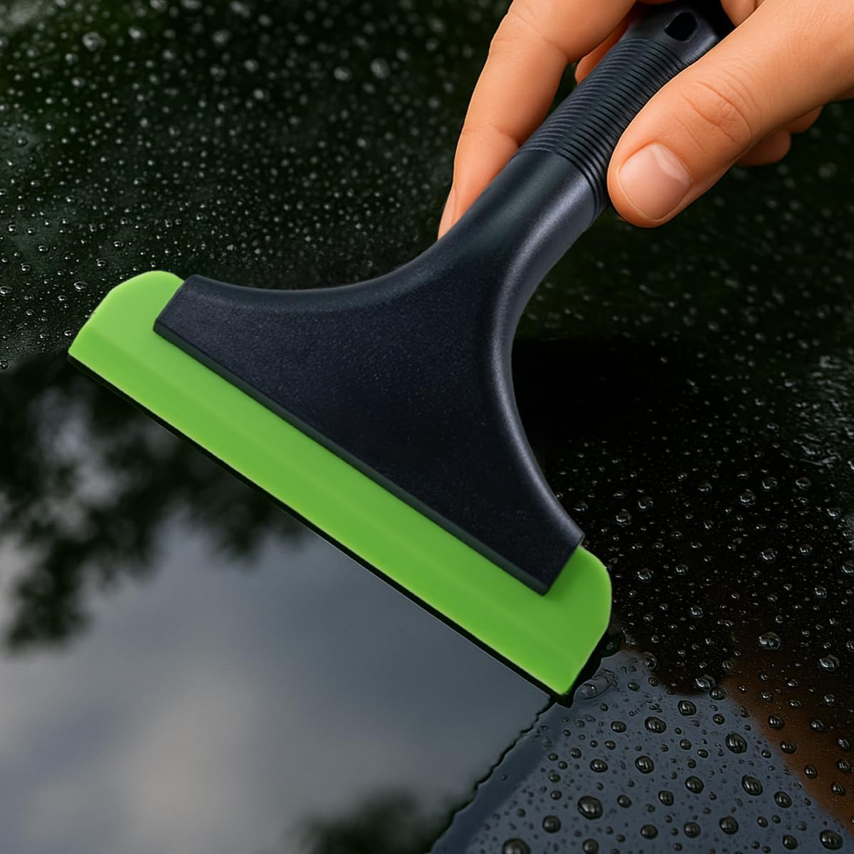 39PCS Vinyl Wrap Tool Kit, Felt Squeegee, Spray Bottle, Magnetic Holder, Safety Trimmer, Micro Detailing Tools, Scraper, Gloves, Auto Window Tint Film Installation Set (Black Green)