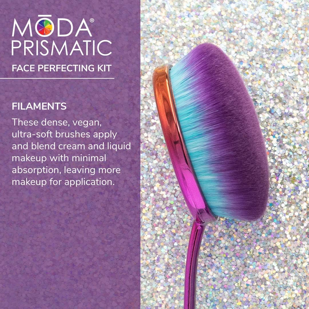 Moda Royal & Langnickel Prismatic Face Perfecting Kit Brush Set 4Pc image number 4
