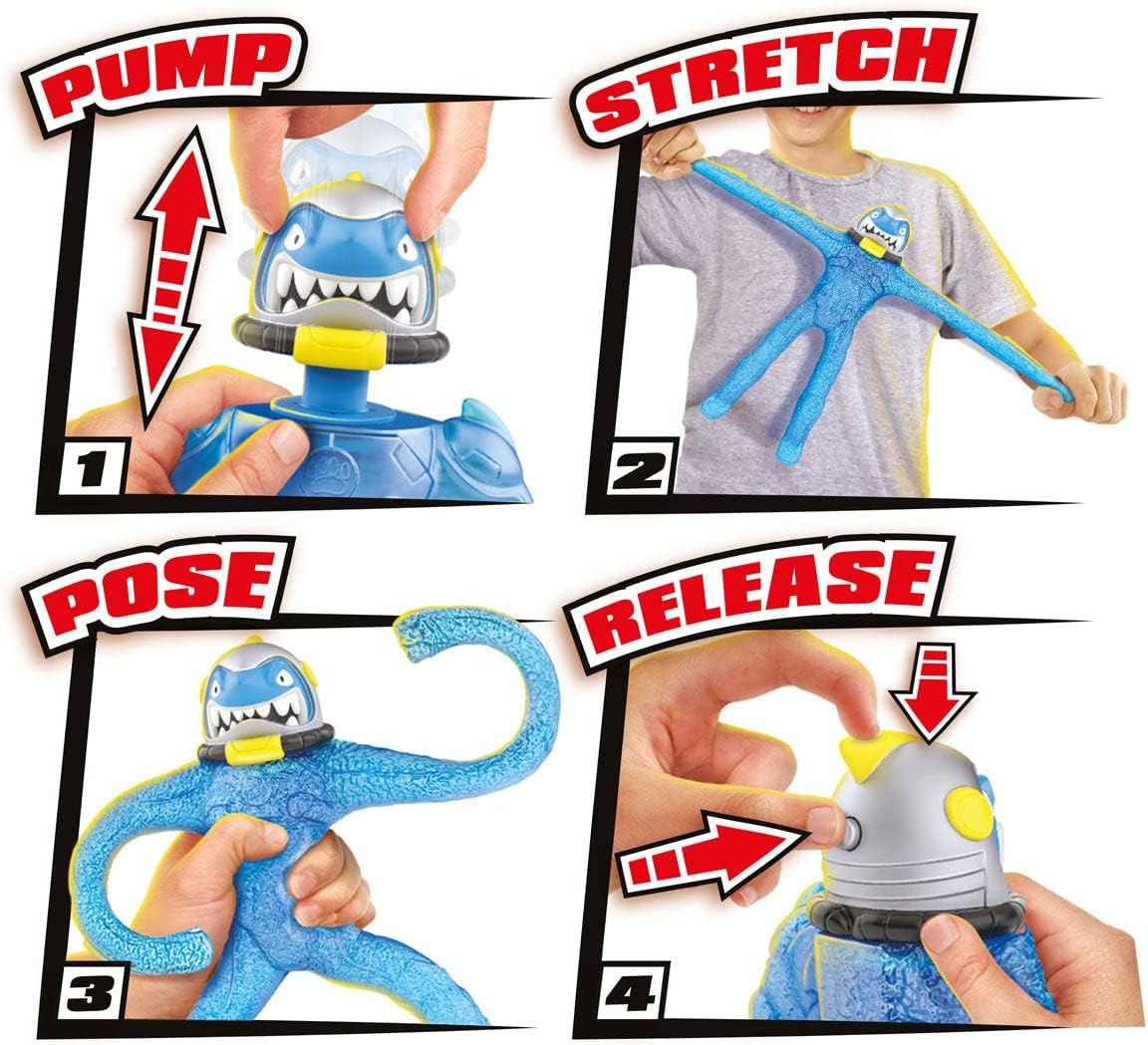 Heroes of Goo Jit Zu Galaxy Attack, Action Figure Pump Power - Air Vac Thrash, Multicolor, 41223