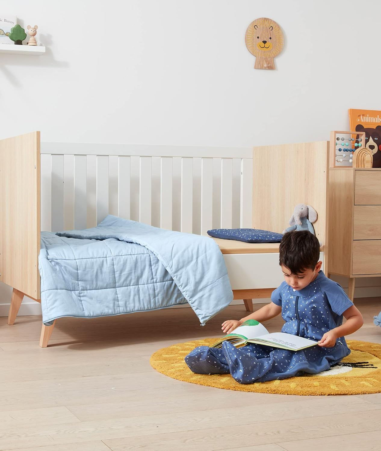 Ergopouch Demi/Cot Convertible Organic Cotton Quilt, 3.5 TOG, Primrose image number 2