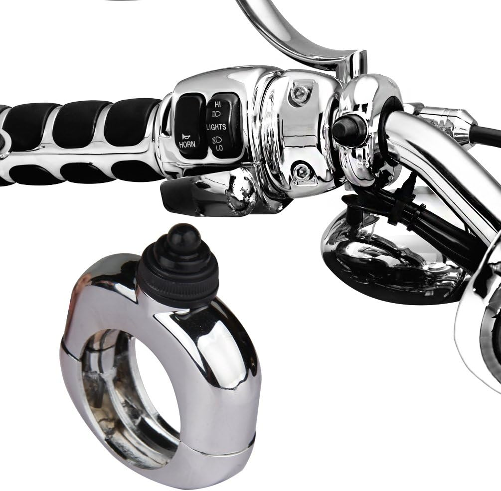 Motorcycle Switch Wiring Harness PROAUTO Driving Light Wiring and Relay Kit Fuse Relay On/Off Switch Relay for Motorcycle Cycle with 7/8 Inch, 1 Inch, or 1-1/4 Inch Handlebars image number 1