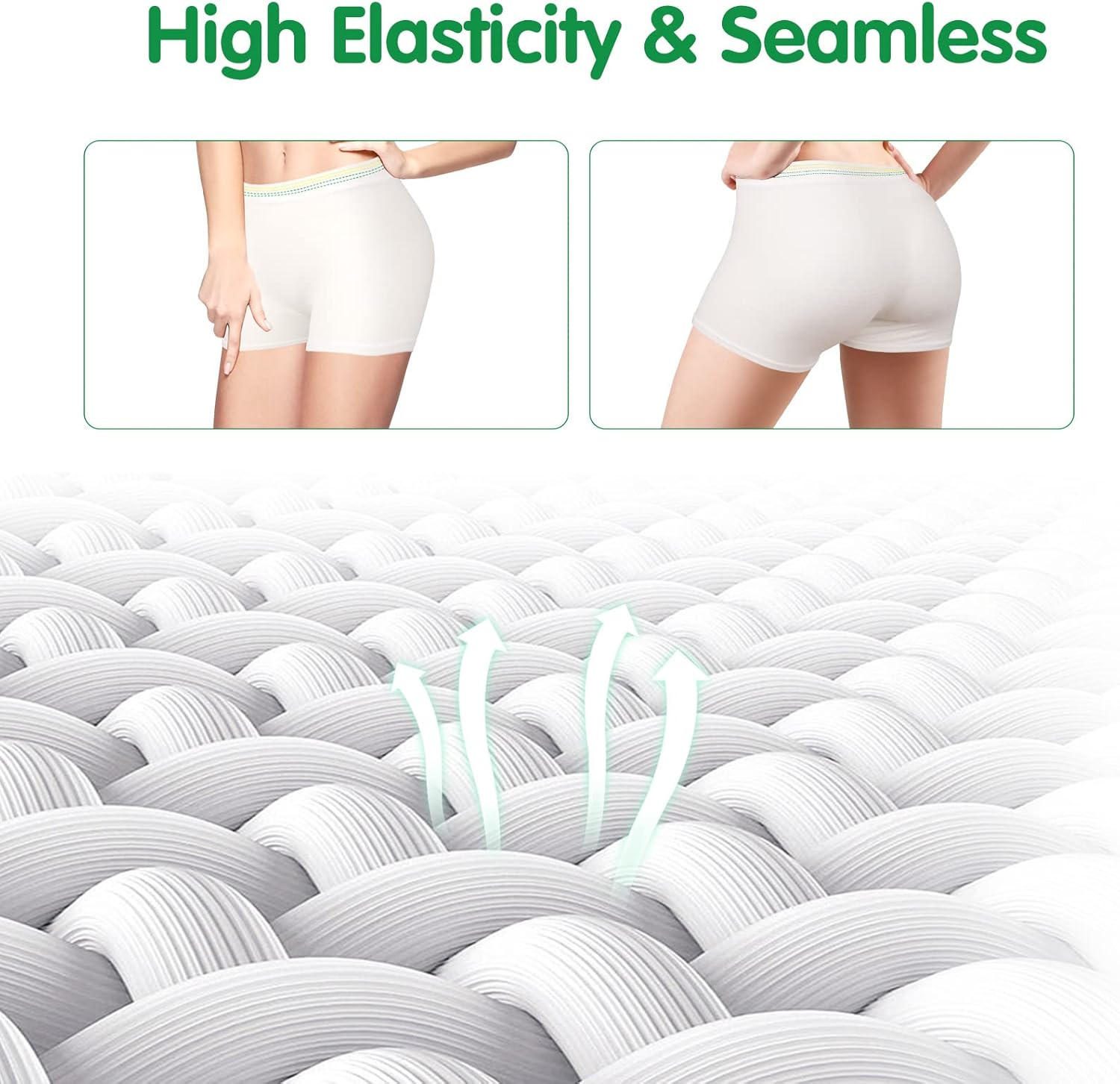 12 Pack Mesh Underwear Postpartum Hospital Provide Washable Breathable Panties Undies for Delivery, Surgical,Traveling, White, 2X-Large/3X-Large (Pack of 12) image number 2