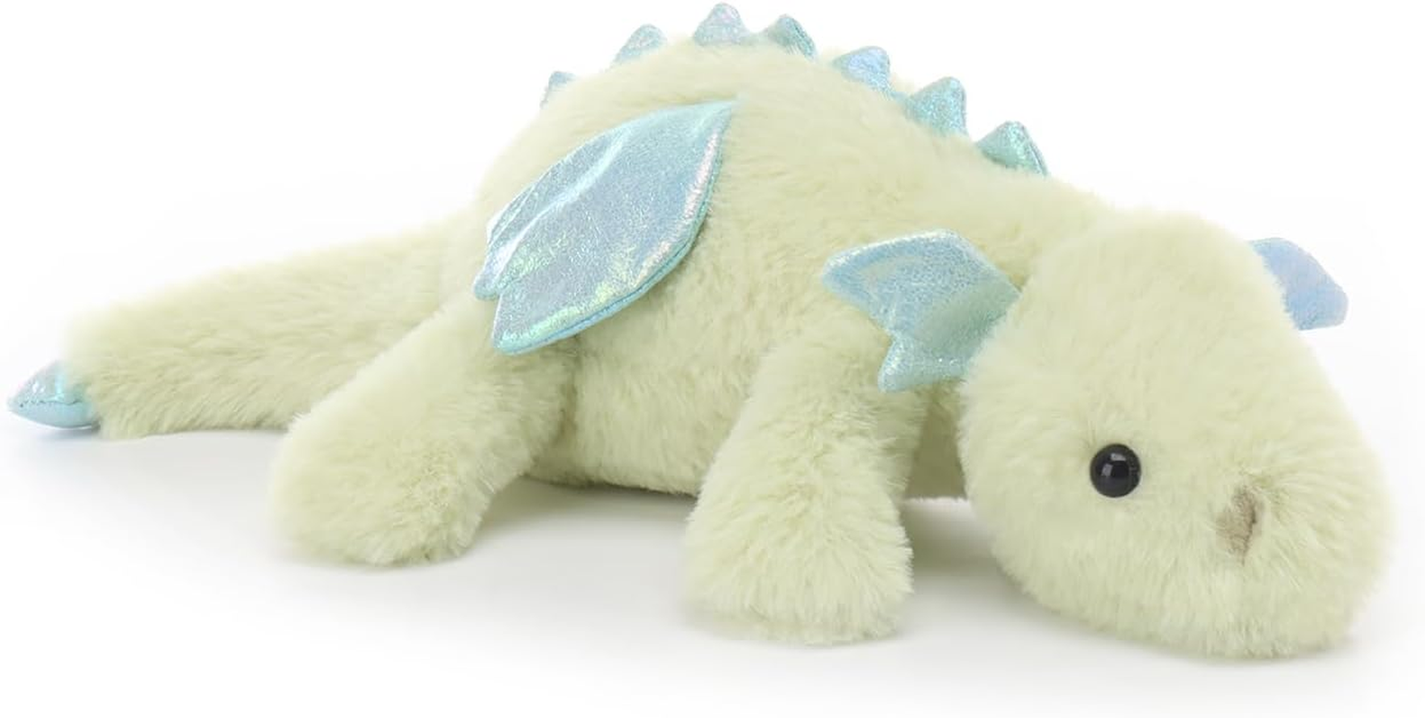 Apricot Lamb Toys Plush White Lying Dragon Dinosaur Stuffed Animal Soft Cuddly Perfect for Child (White Dragon,15 Inches)