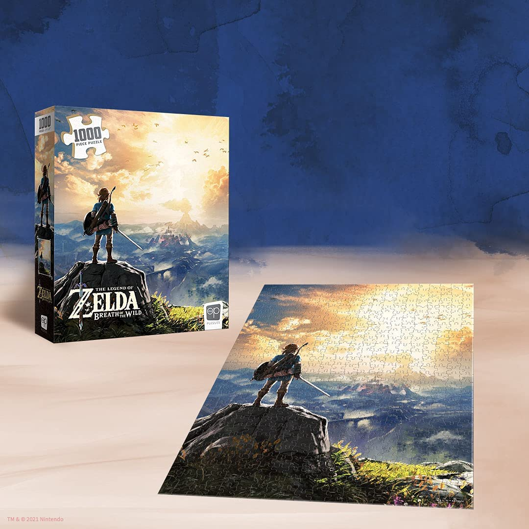 Usaopoly the Legend of Zelda Breath of the Wild 1000 Piece Jigsaw Puzzle Collectible Puzzle Featuring Link from the Legend of Zelda Video Game Officially Licensed Nintendo Merchandise