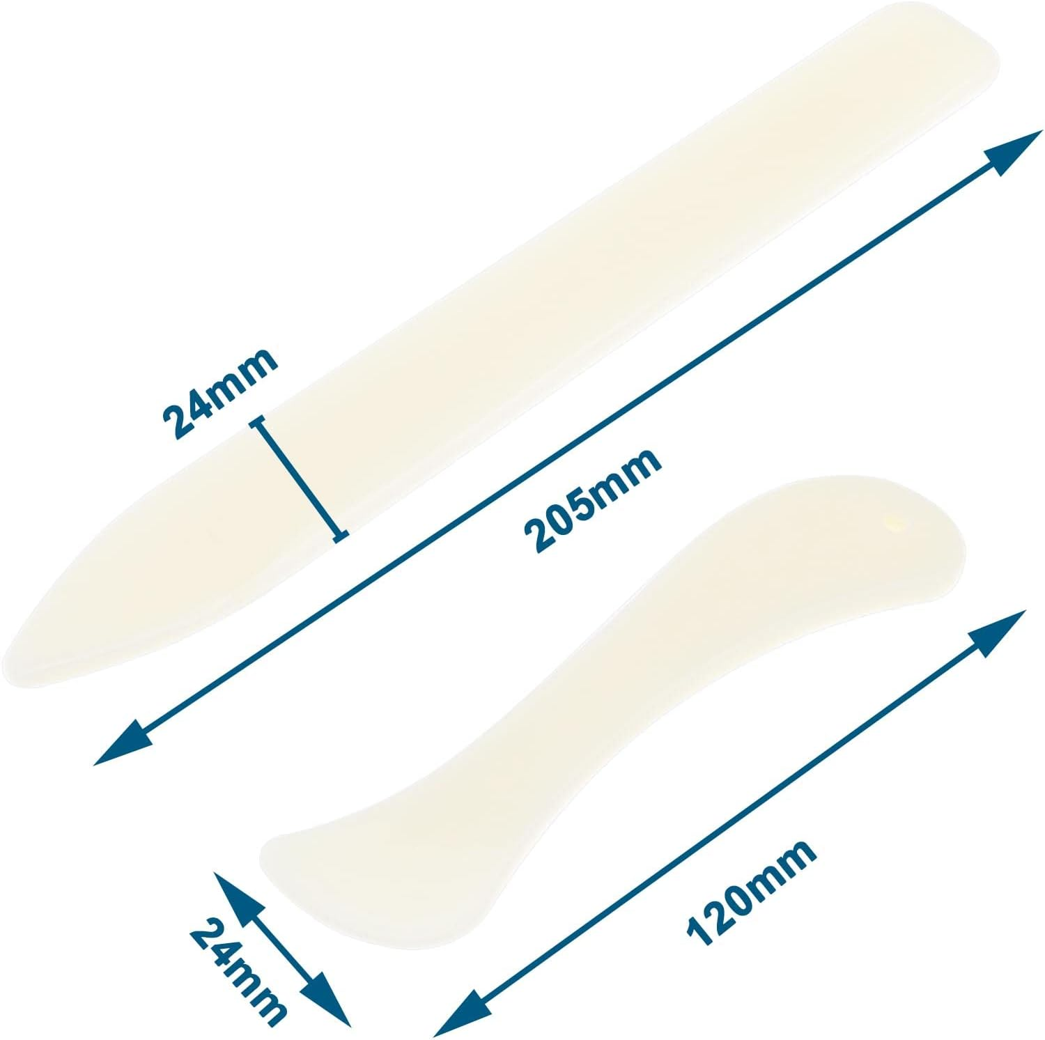 Ecsing 4Pcs Bone Folder Tool Plastic Origami Bone Folders Tools Paper Creaser Set Accessories for DIY Crafts Pressing Lines Sealing Edges White image number 1