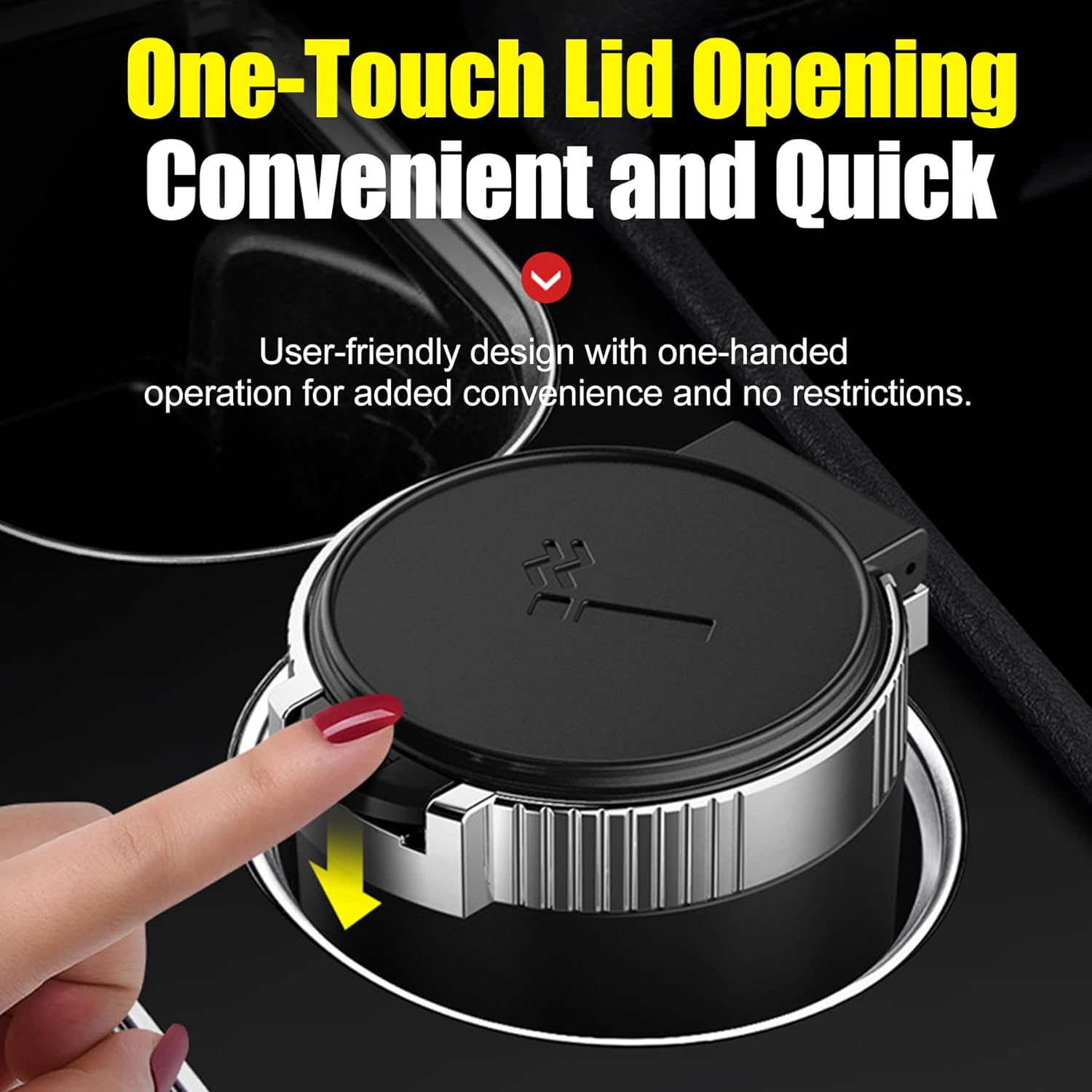 Multi Function Universal Car Ashtray Smokeless LED Light Ashtray Car Cup Ashtray Portable Smell Proof Accessories for Smokers image number 2