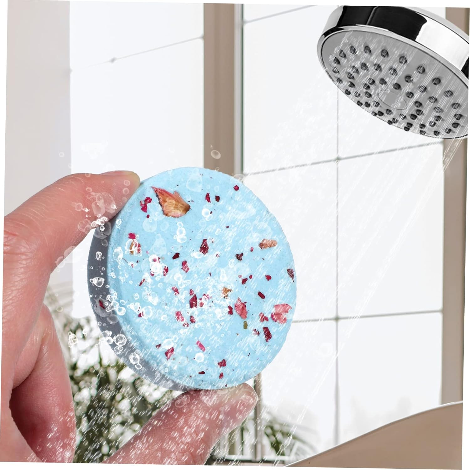 Essential Oils Shower Tablets 8 Pcs Relaxation Bath Tablets for Spa Steamers Present