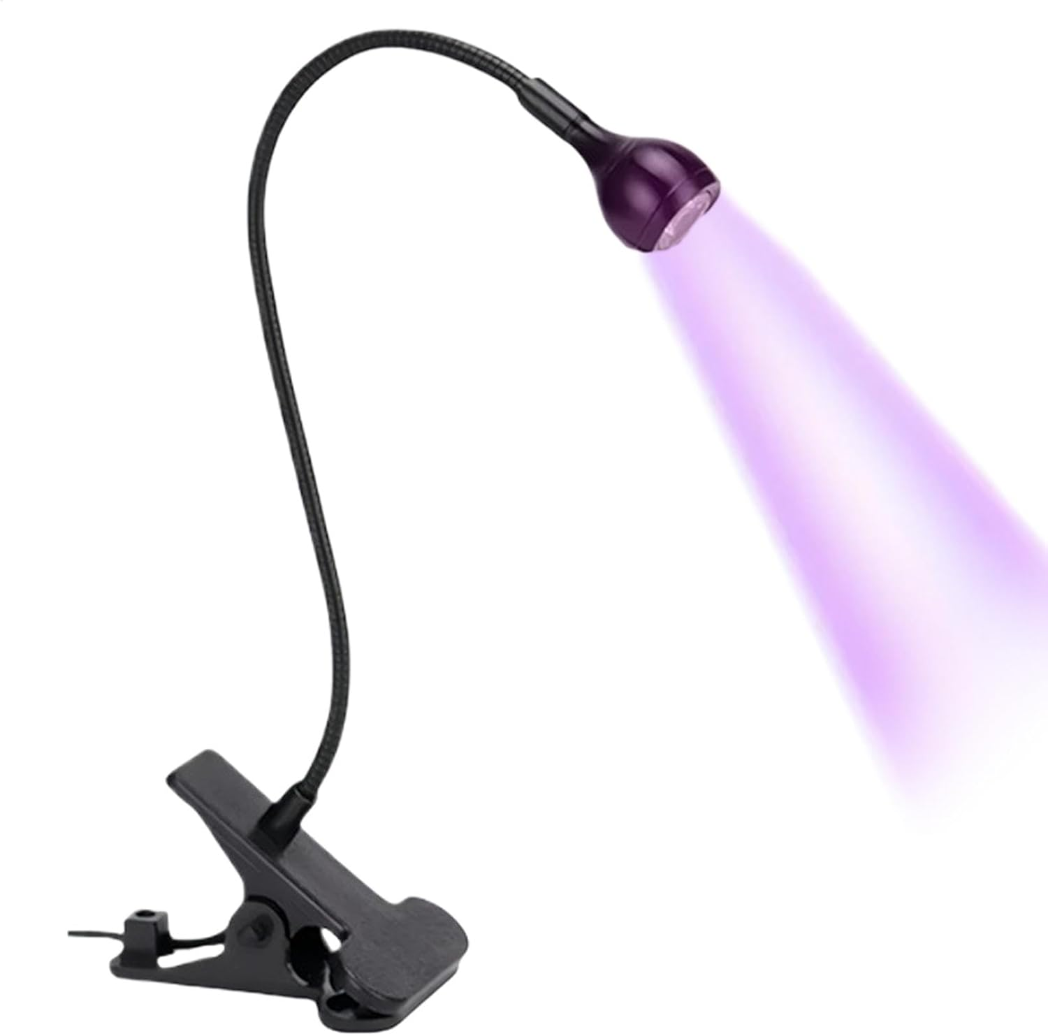 Gooseneck Nail Lamp,Gooseneck LED Nail Light for Gel Nails, Clamp Nail Lamp - USB Manicure Dryer Nail Accessories for Women Girls, Home Salon Use