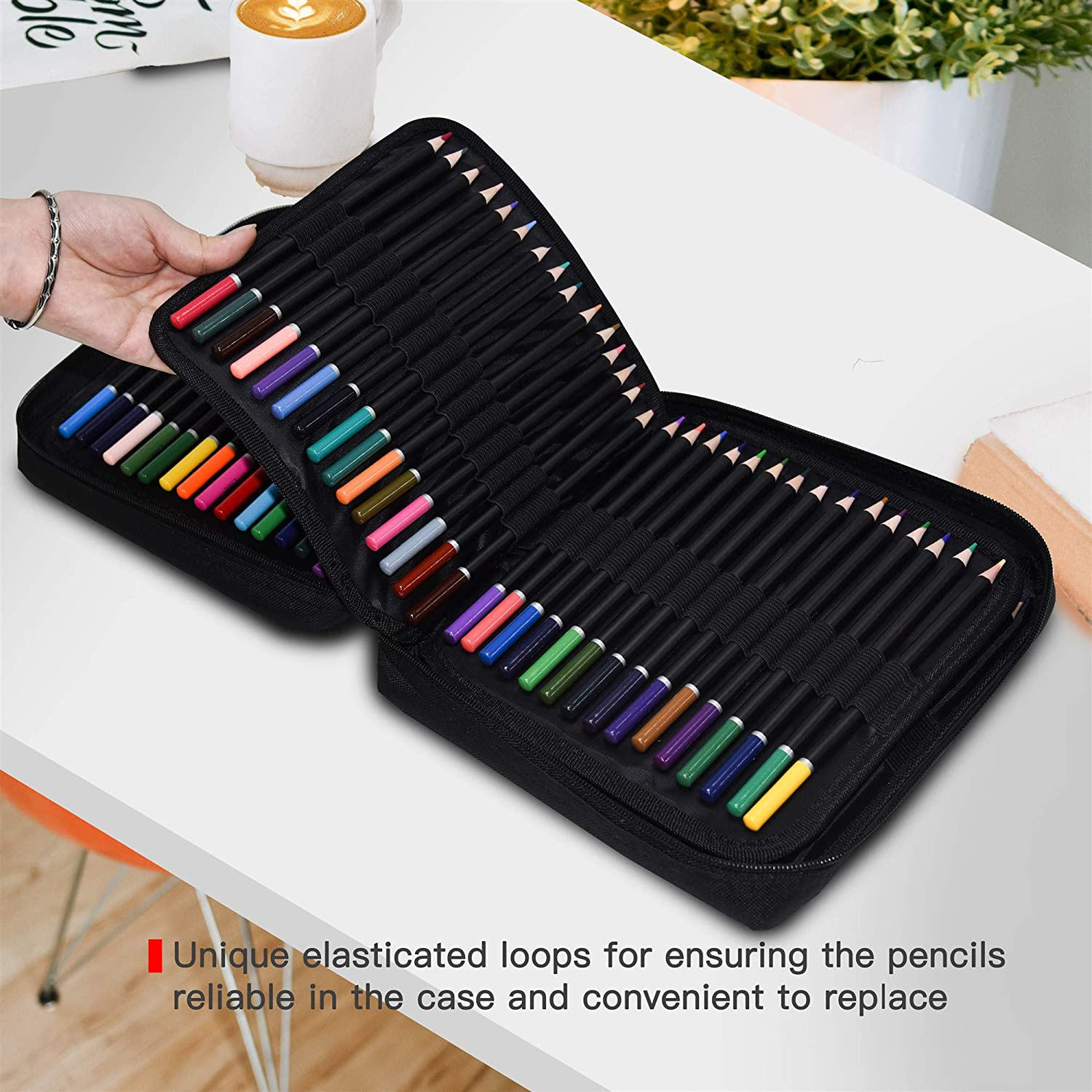 Orionstar Colored Pencils Set of 120 Colors with Zipper Case for Adult Artist Beginner, Vibrant Numbered Pencil with Premium Soft Core for Professional Drawing Art, Sketching, Shading, Coloring Book image number 6