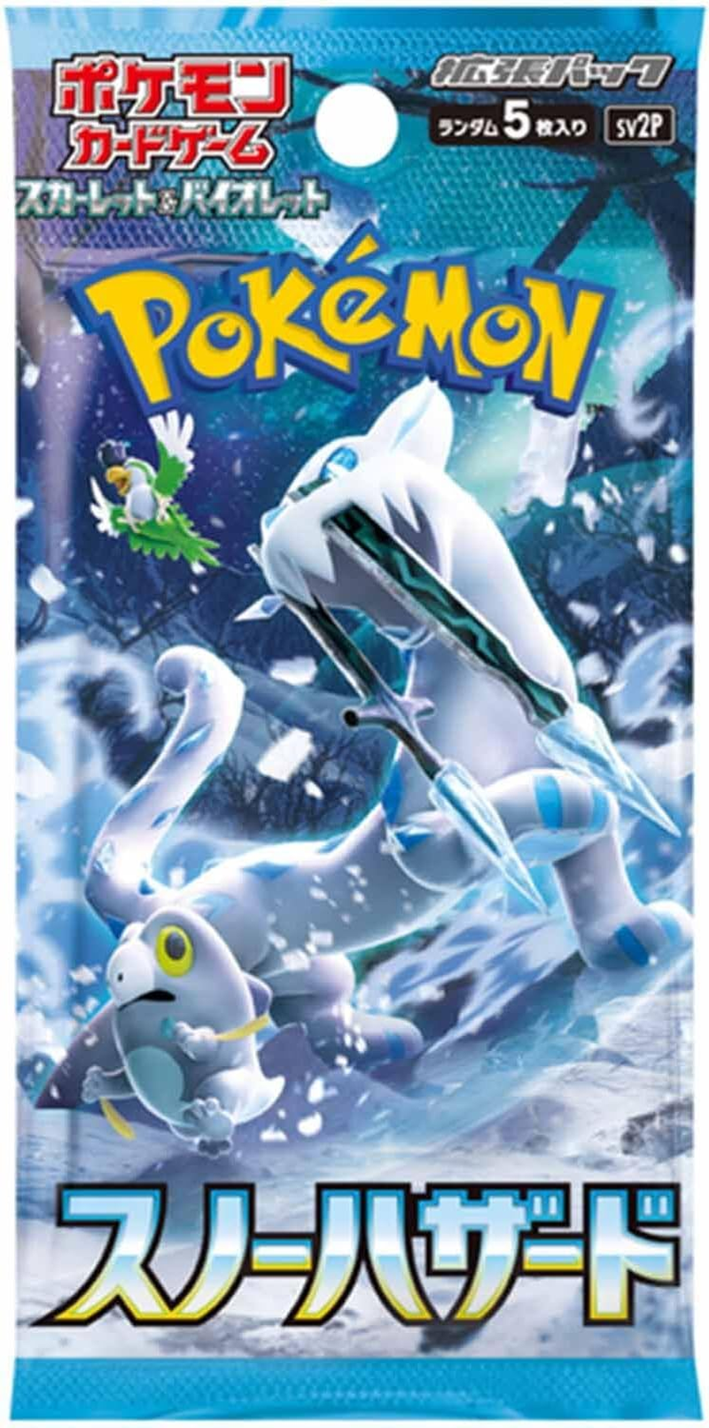 Pok&eacute;mon Scarlet and Violet Snow Hazard Card Game Expansion Pack