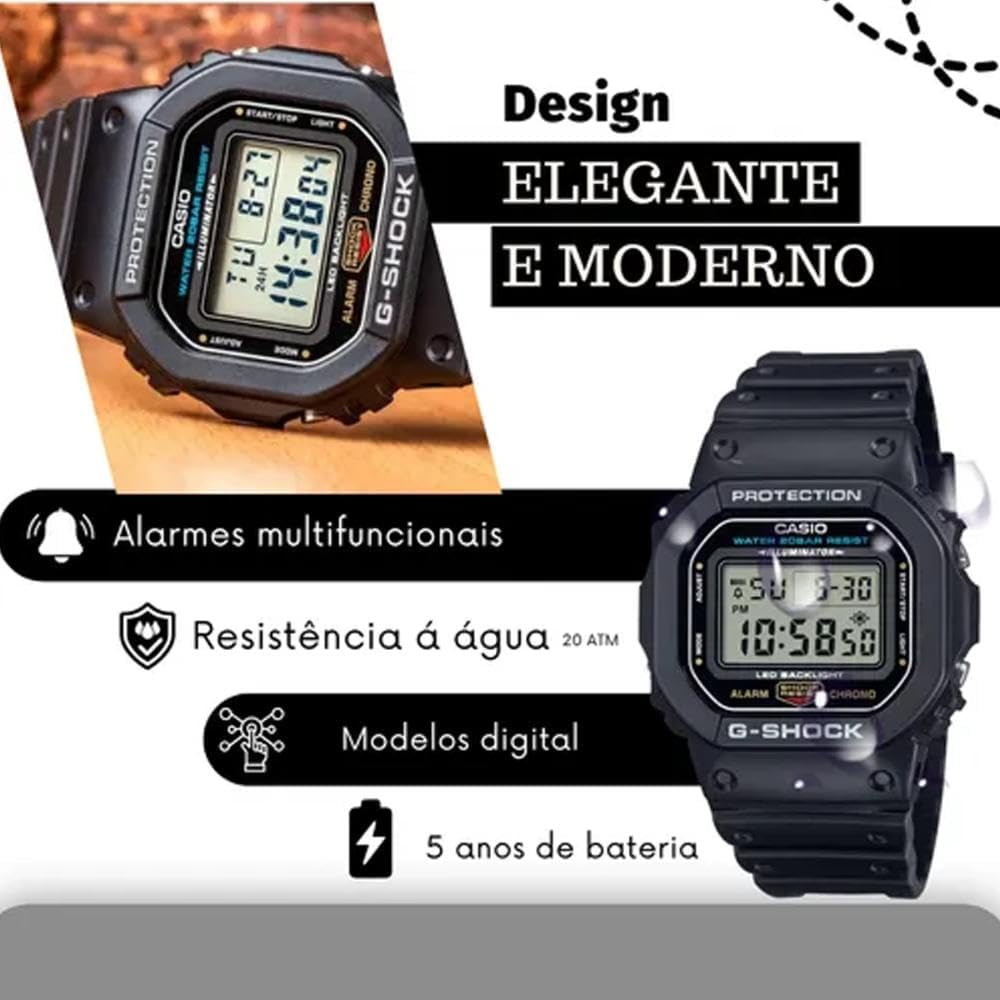 CASIO Men'S G-Shock Tough Solar Worldtime Power Saver Watch, Clear Dial, Black Band