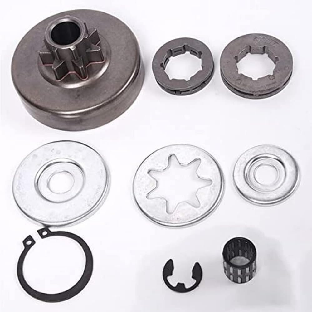 Clutch Sprocket Rim Drum Washer Bearing Set Compatible with Stihl 038 MS380 MS381 Chainsaw Parts image number 2