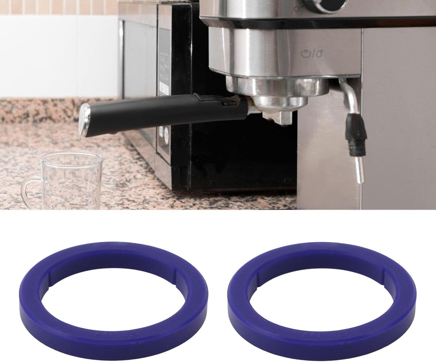 2Pcs Coffee Machine Group Head Seal for E61/E98 Silicone Group Gasket 8.5Mm Group Head Kit for Gaggia Coffee Machines