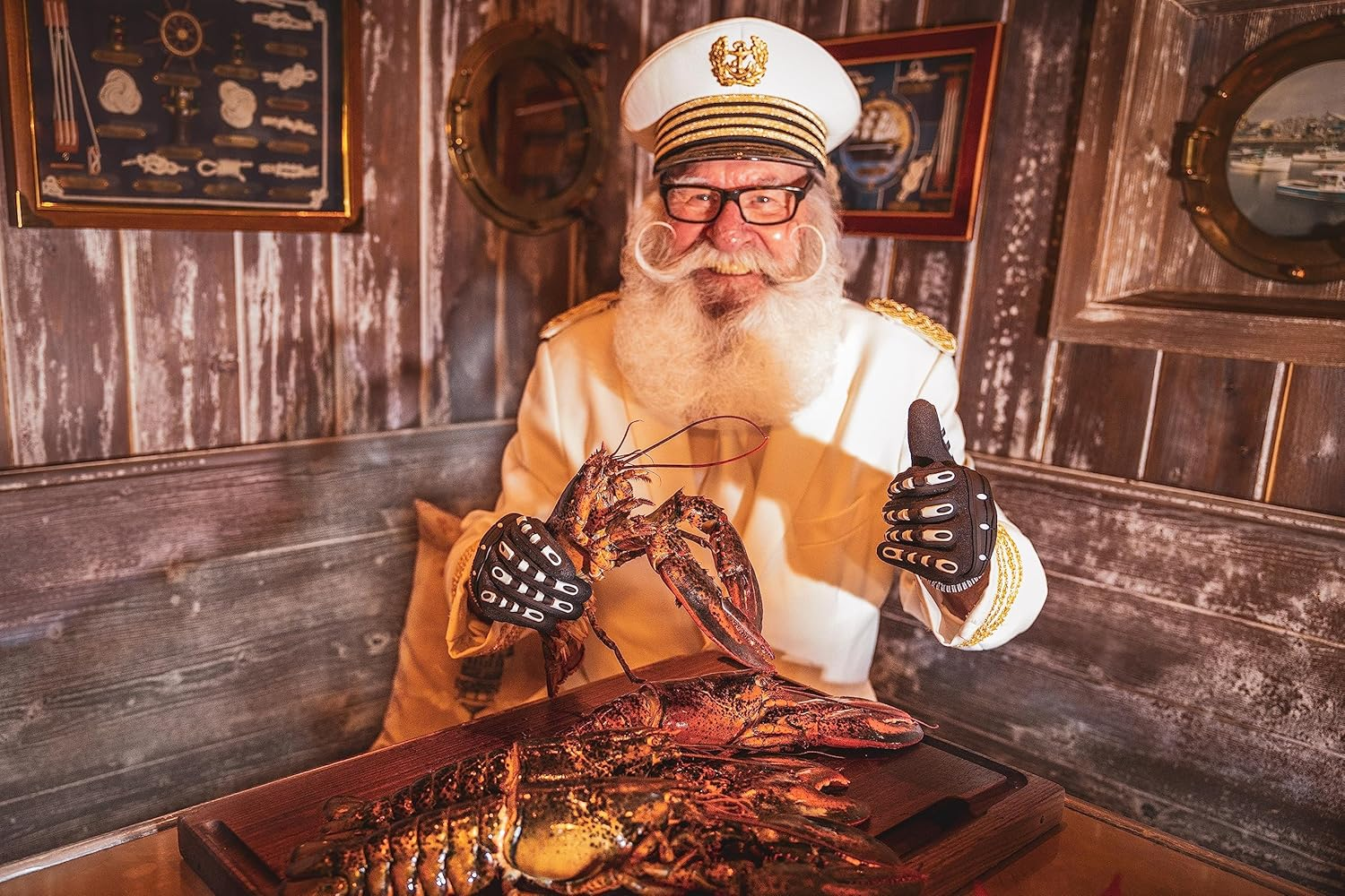 Fully Coated Lobster Gloves for Diving - Puncture and Cut Resistant, Spearfishing, Sea Urchin, Crab Harvesting, Catching, Lobstering - with Gloves Clip Gift image number 5