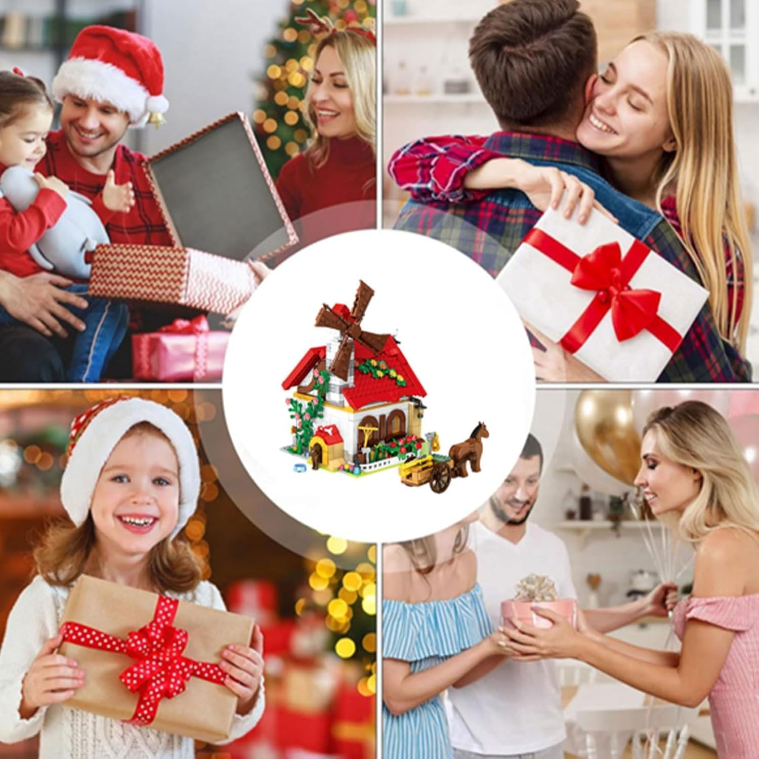 WOMA Farm House Building Toy, 720 PCS Farm Animals Building Block Set, Farmhouse with Horse for Girls and Boys, Creative Farm Educational Toys Present for Kids Ages 6+ image number 2