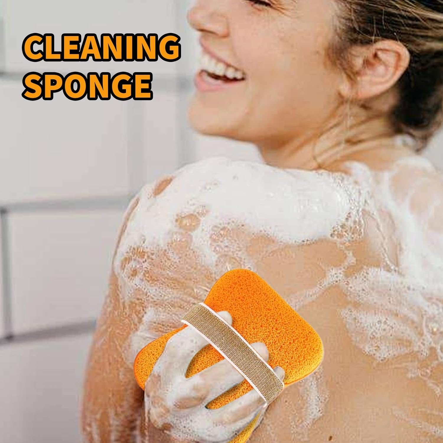 Soap Scrubber Pouch | Soap Saver Bag | Bar Holder Loofah Bag for Daily Shower Home Travel Hotel Yoga Campsite Vacation Bathroom - Yellow image number 3