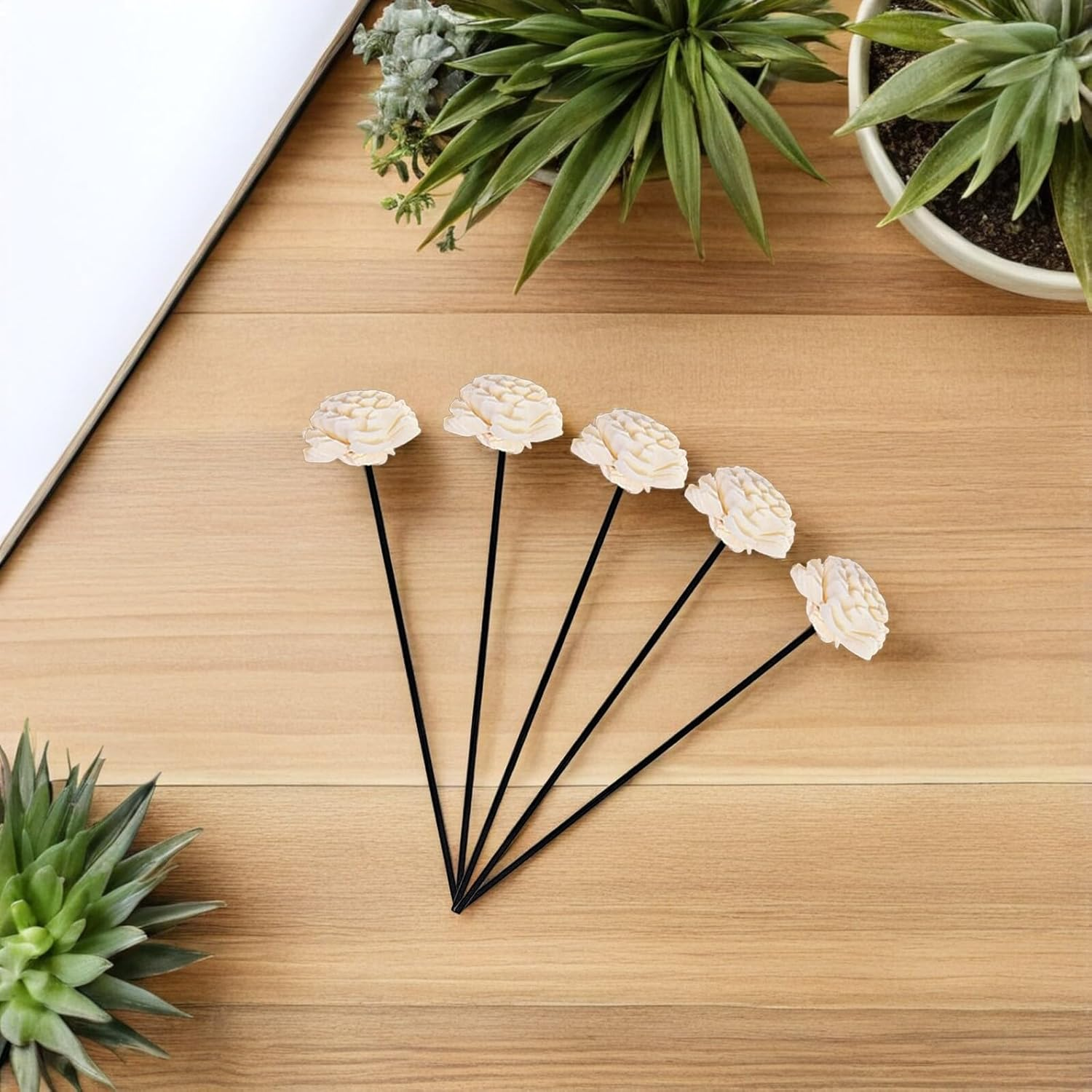 Ifundom 5Pcs Fireless Aromatherapy Rattan Reed Diffuser Sticks Rattan Fragrance Diffuser Refill Reed Oil Refill for Home Deodoriser Scent Booster Aromatherapy Stick For image number 3