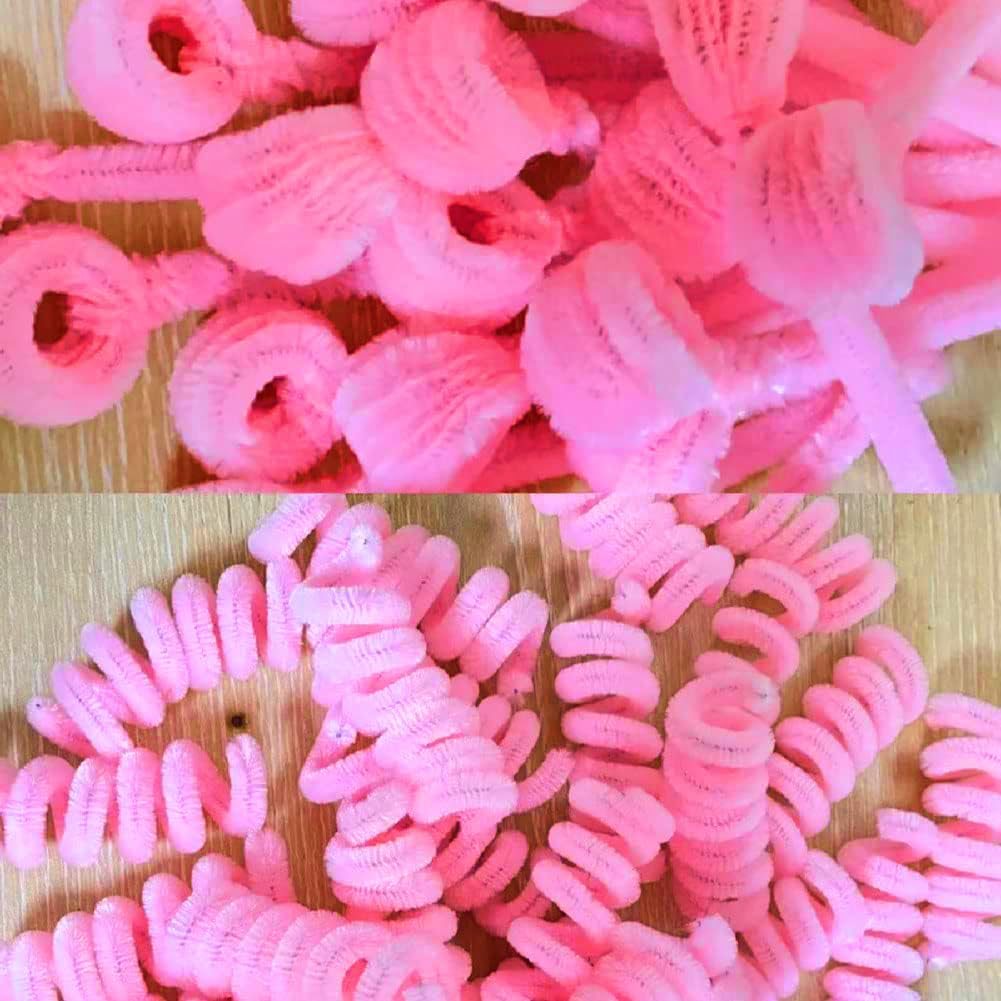 100Pcs Pink Pipe Cleaners Chenille Stem for DIY Crafts,Arts,Wedding,Home,Party,Valentine'S Day Holiday Decoration 6 Mm X 12 Inch - 100Pcs Brown image number 3