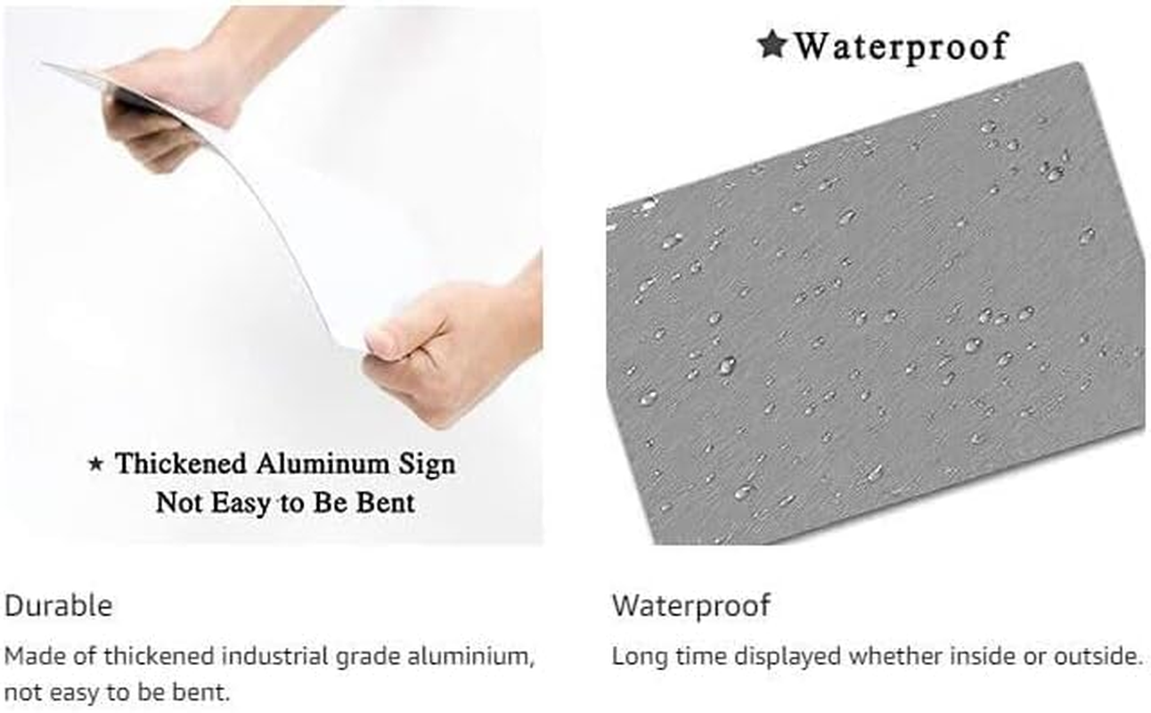 'Beware of Dogs' Aluminum Metal Sign - 8"X12", Funny Dog Warning with Gun Refuses Medications image number 1