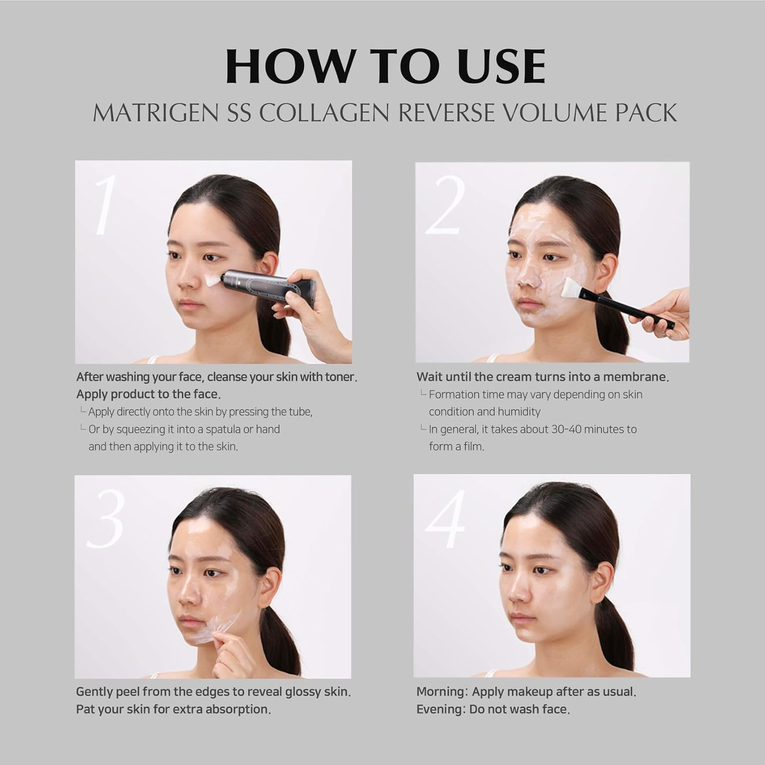 MATRIGEN SS Collagen Reverse Volume Peel off Face Mask Pack - Collagen Face Mask, Hydrolyzed Collagen 380 Dalton, Korean Skin Care, Facial Mask, K Beauty Skincare