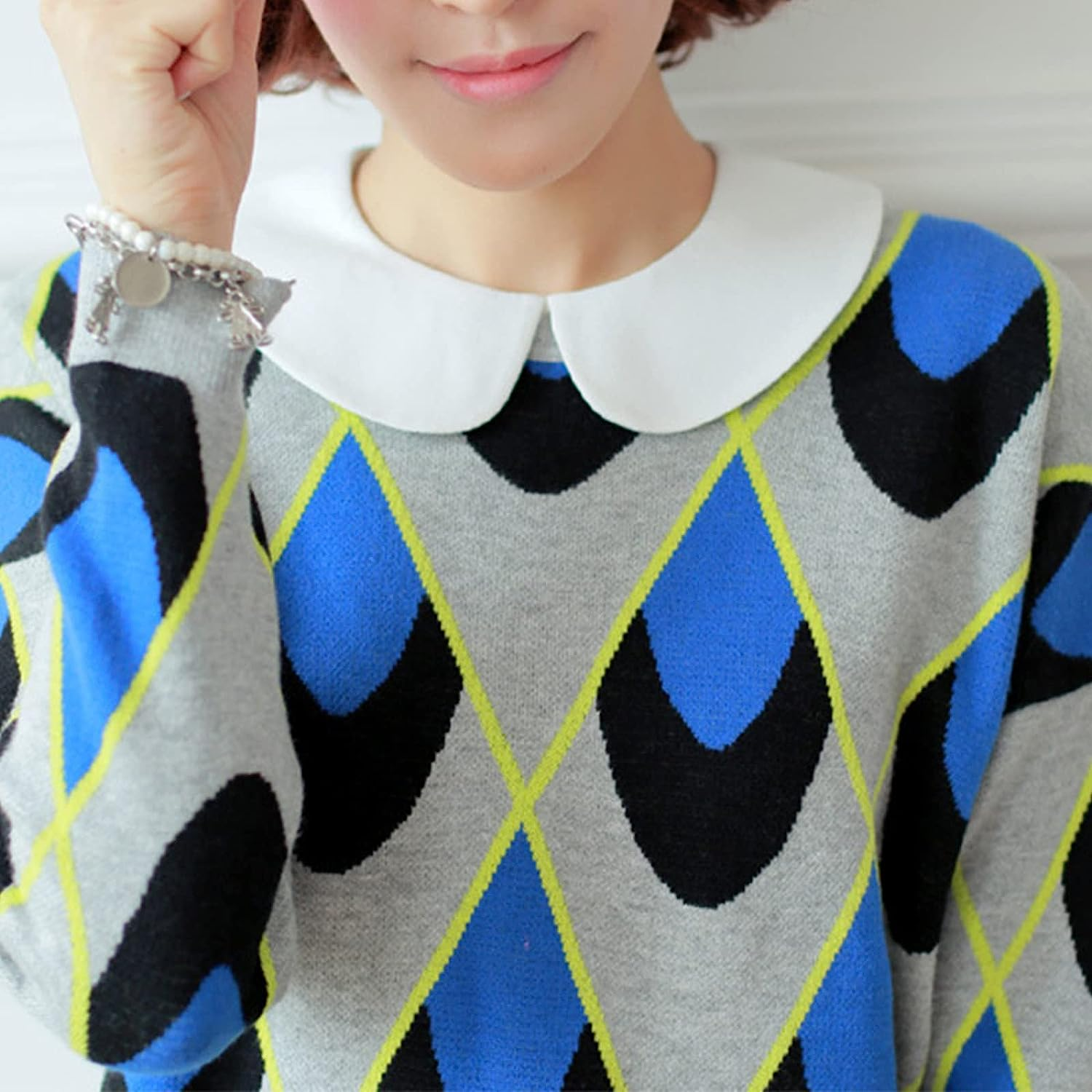 2 Pieces Fake Collars Detachable Collars for Women Girls image number 4