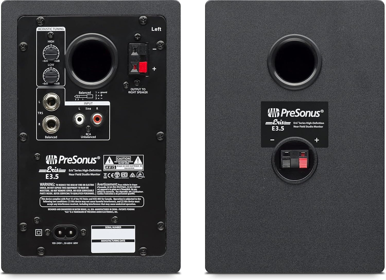 Presonus Eris E3.5 Speakers Black image number 6