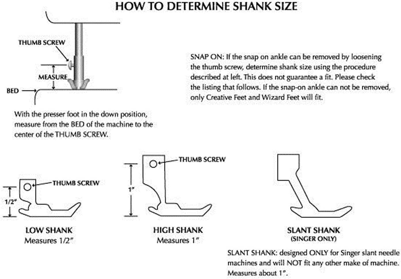 Adjustable Tap Bias Binder Foot for All Low Shank Snap-On Singer, Brother, Babylock, Euro-Pro, Janome, Kenmore, White, Juki, New Home, Simplicity, Elna and More! Adjustable Range from 5Mm to 20Mm image number 6