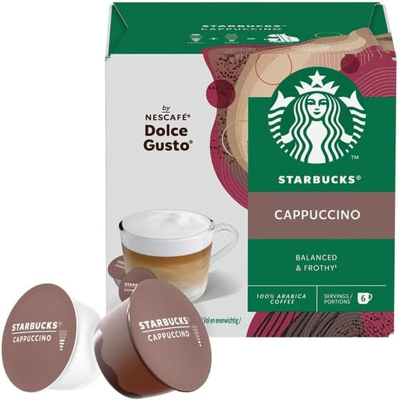 Starbucks Nescafe Dolce Gusto Blonde Cappuccino 12 Coffee Pods (36 Count, Pack of 3) image number 1