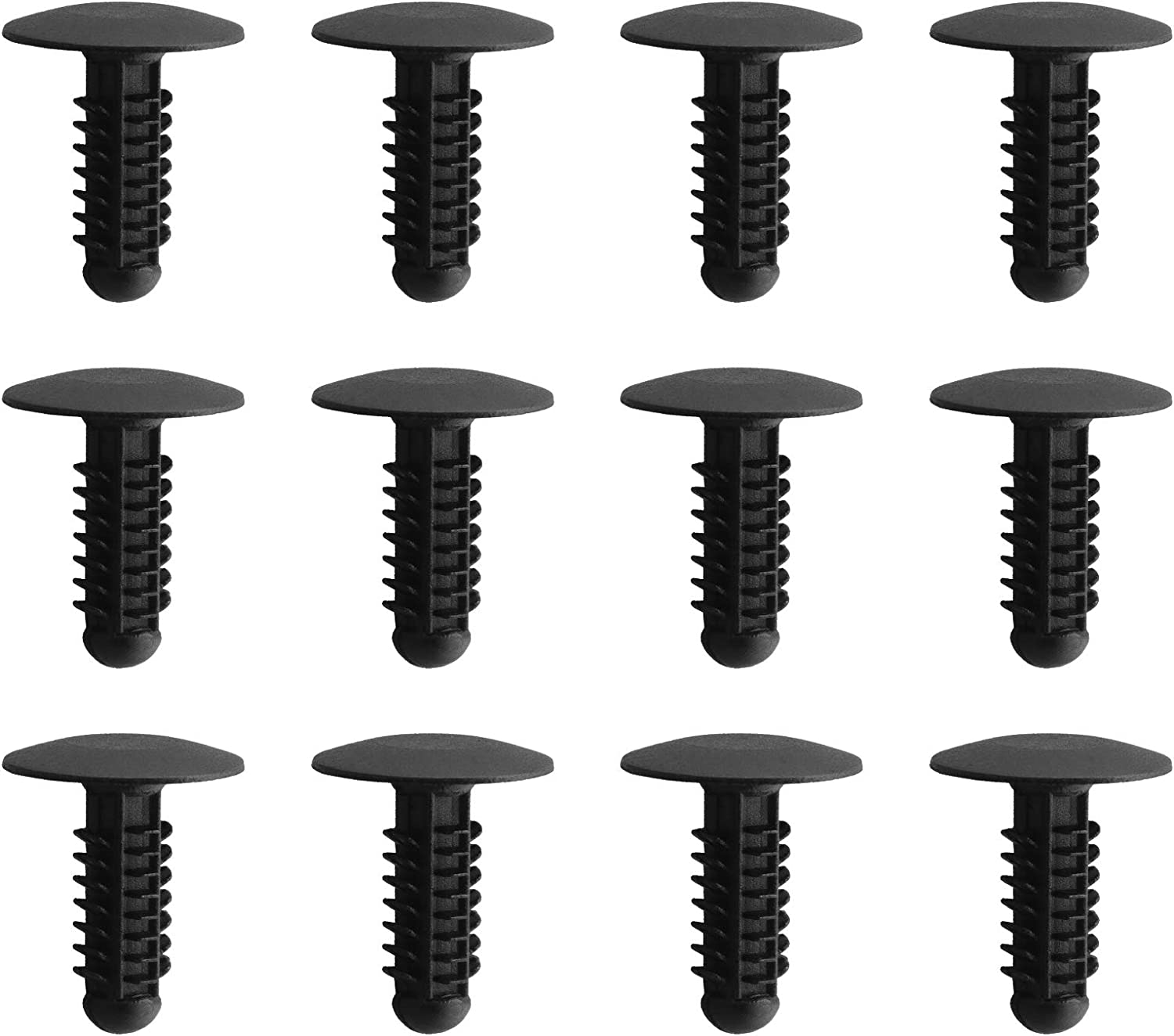 Emsea 100Pcs Fir Tree Trim Clip Car Interior Tree Buckle 8Mm Hole 18Mm Head Compatible with GM Compatible with VW image number 1