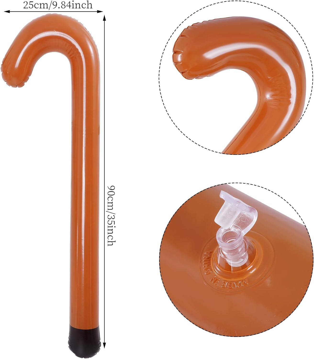 Dxhycc Old Man Costumefor Kids Boys 100 Day of School Grandpa Costume Accessories Including Glasses Inflatable Cane Moustache and Eyebrows Set image number 3